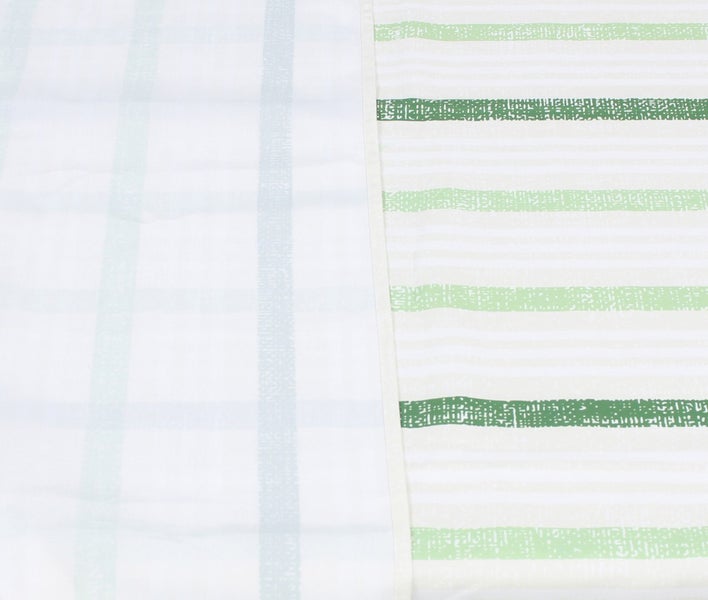 FRANK FLECHTWAREN|Tafeldecke Green Stripes, 140 x 240 cm, POLYESTER, TEFLON