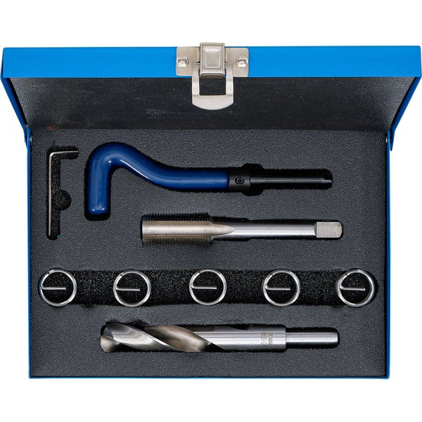 Gewindereparatur-Satz in blauer Aufbewahrungsbox