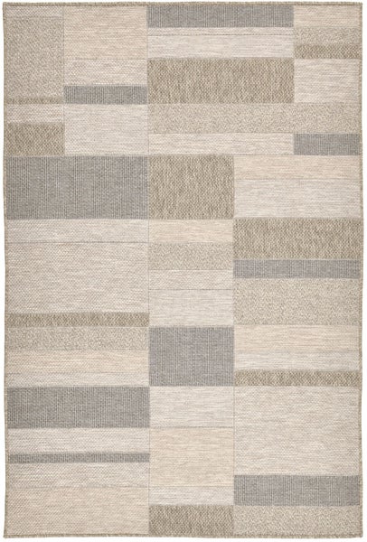 Handgewebter Outdoorteppich Mariella Nautral 230x330 cm