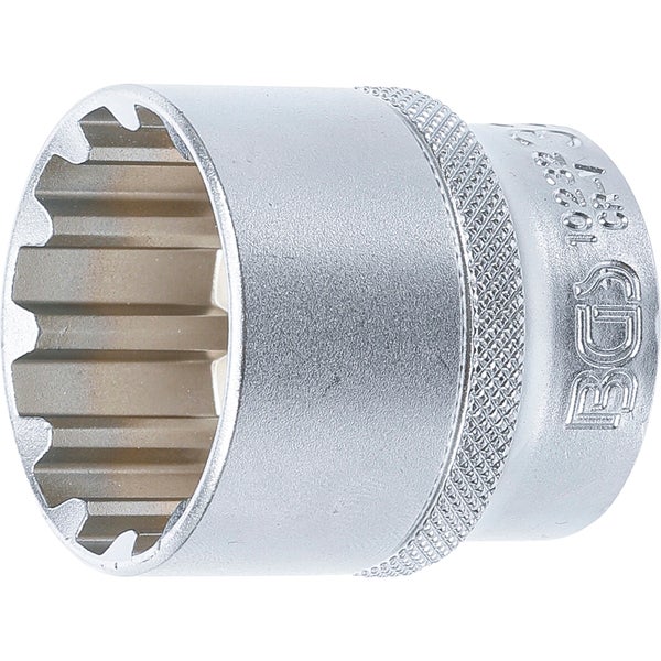 BGS Steckschlüssel-Einsatz Gear Lock Antrieb Innenvierkant 12,5 mm (1/2) SW 32 mm - 10232