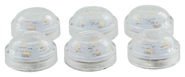 FRANK FLECHTWAREN | LED-Spot Highlight, 6er Set, KUNSTSTOFF, je Ø 3 x 2 cm, für den Außenbereich geeignet