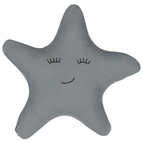 Dekokissen BHOPAL Baumwolle 40 x 40 cm Grau Stern