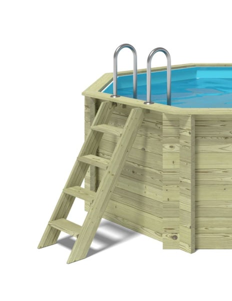 Holzpool mit Leiter und Einstiegsbügel