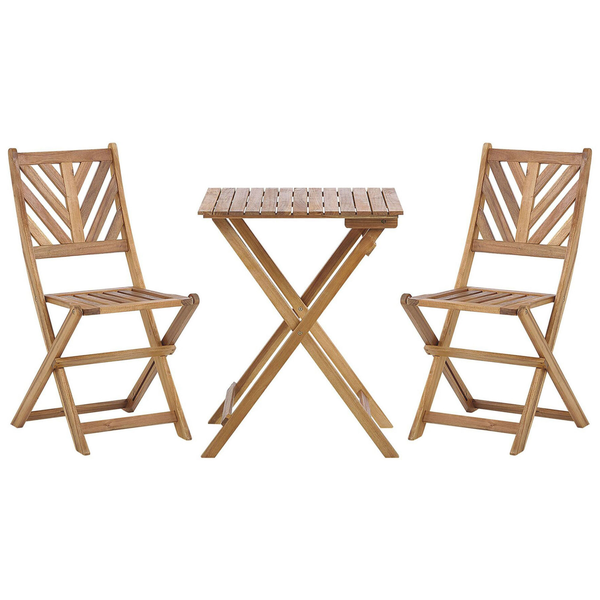 Bistro Set klappbar TERNI Akazienholz Braun