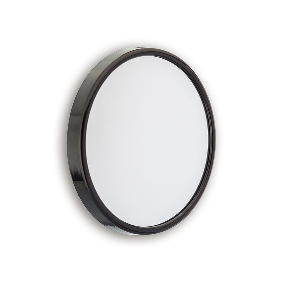 Kosmetikspiegel 13cm Durchmesser mit schwarzem Rahmen