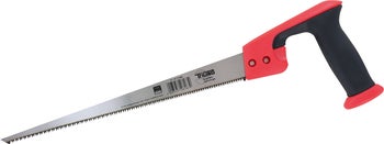 Fuchsschwanzsäge mit Metallblatt und ergonomischem Griff zur Holzbearbeitung