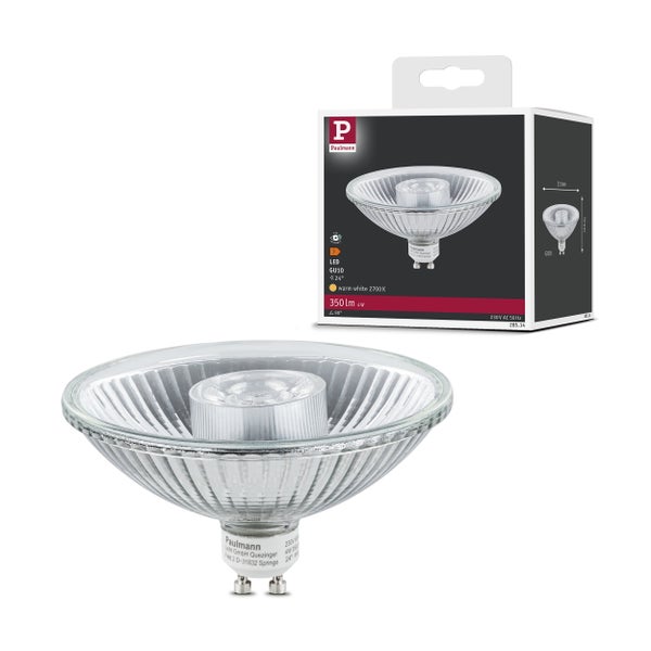 Standard 230V LED Reflektor QPAR111 GU10 350lm 4W 2700K Alu