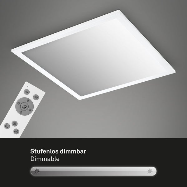 LED Panel CCT Deckenleuchte Deckenpanel Fernbedienung dimmbar 38x38cm Briloner