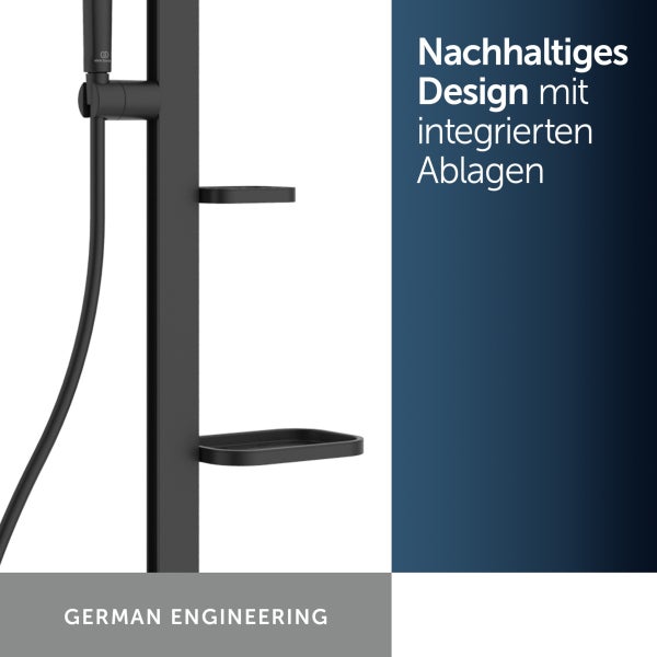 Duschsäule mit integrierten Ablagen