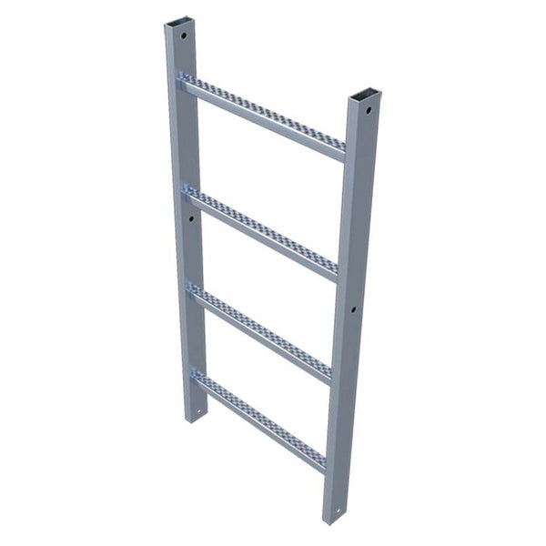 Aluminiumleiter mit vier Sprossen