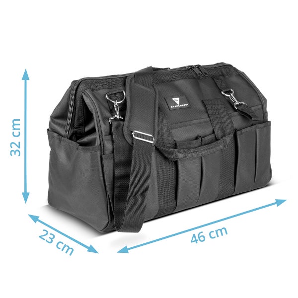 Werkzeugtasche mit den Maßen 46 cm x 23 cm x 32 cm