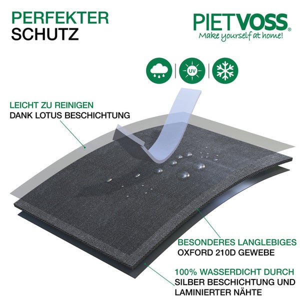 FLOORDIREKT Schutzhülle für Ampelschirm - aus Polyester - Inkl. Stab & Packtasche