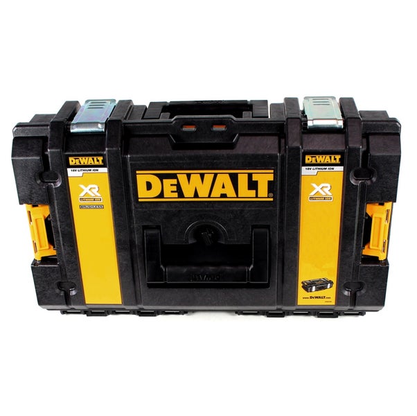 DeWALT Werkzeugkoffer aus Kunststoff mit Metallverschlüssen und Tragegriff für 18 Volt XR Lithium-Ionen Akku-Werkzeuge.