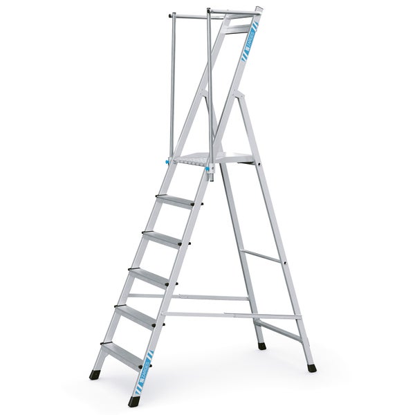 Aluminium Stufenpodest mit sechs Stufen