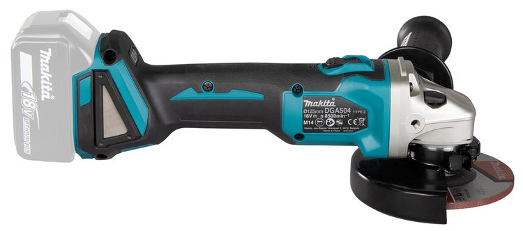 Makita Akku-Winkelschleifer mit 125 Millimeter Durchmesser