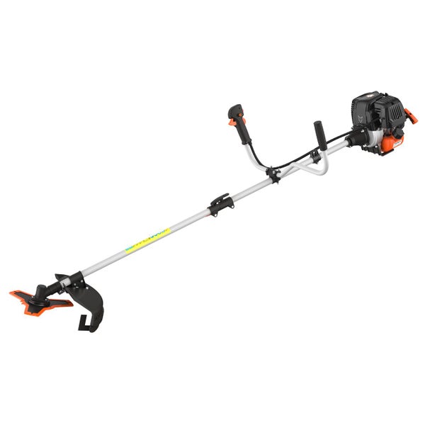 FUXTEC Benzin Motorsense FX- 4MS131 - 31ccm | 1PS Freischneider |Notstop| 7,5kg  | 320 mm  | mit Faden + Messer | 4-Takt | Komfort Tragegurt