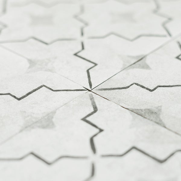 Wandfliese mit geometrischem Zickzack Muster