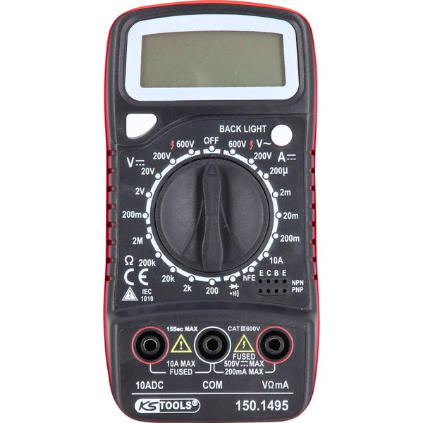 Multimeter zur Messung von Spannung, Strom und Widerstand