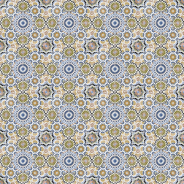 Fliesenmuster mit floralen und geometrischen Motiven für Boden- und Wandgestaltung