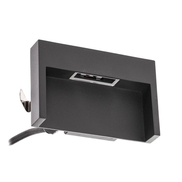 Lucande LED Wandleuchte außen Mitja (Modern) in Schwarz aus Aluminium (1 flammig, ) - Außenwandleuchten Wandlampe Led Außenlampe Outdoor für Außenwand/Hauswand Haus Terrasse &