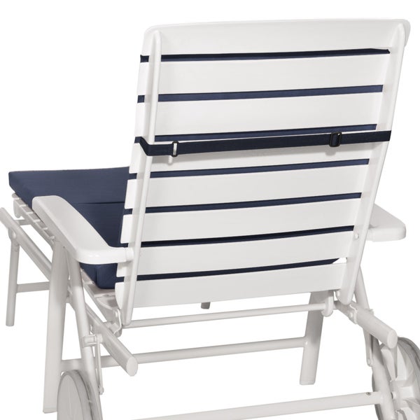Beautissu Loft RL Rollliegenauflage 200x60x5cm Dunkelblau