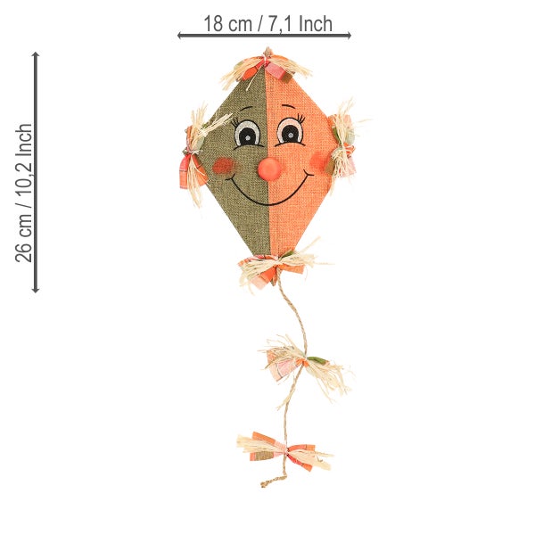 Dekofigur Drache mit Gesicht, circa 26 cm hoch