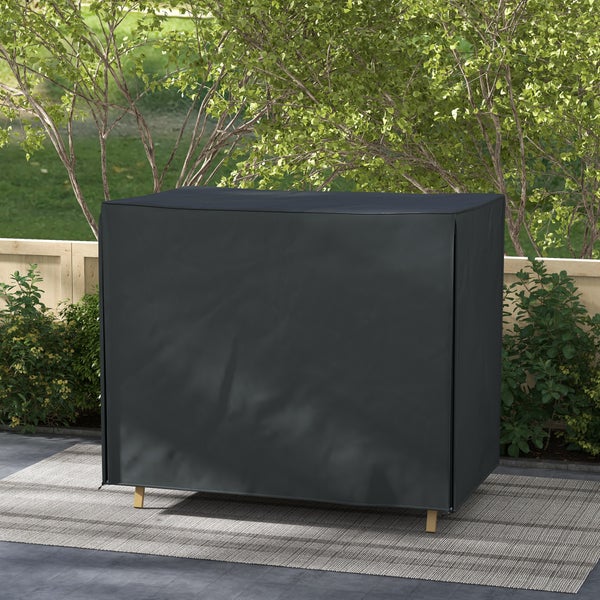 Outsunny Hollywoodschaukel, 220 x 125 x 172 cm, Oxford, Schwarz