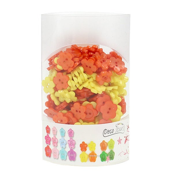 Dekorative Blütenknöpfe im Behälter