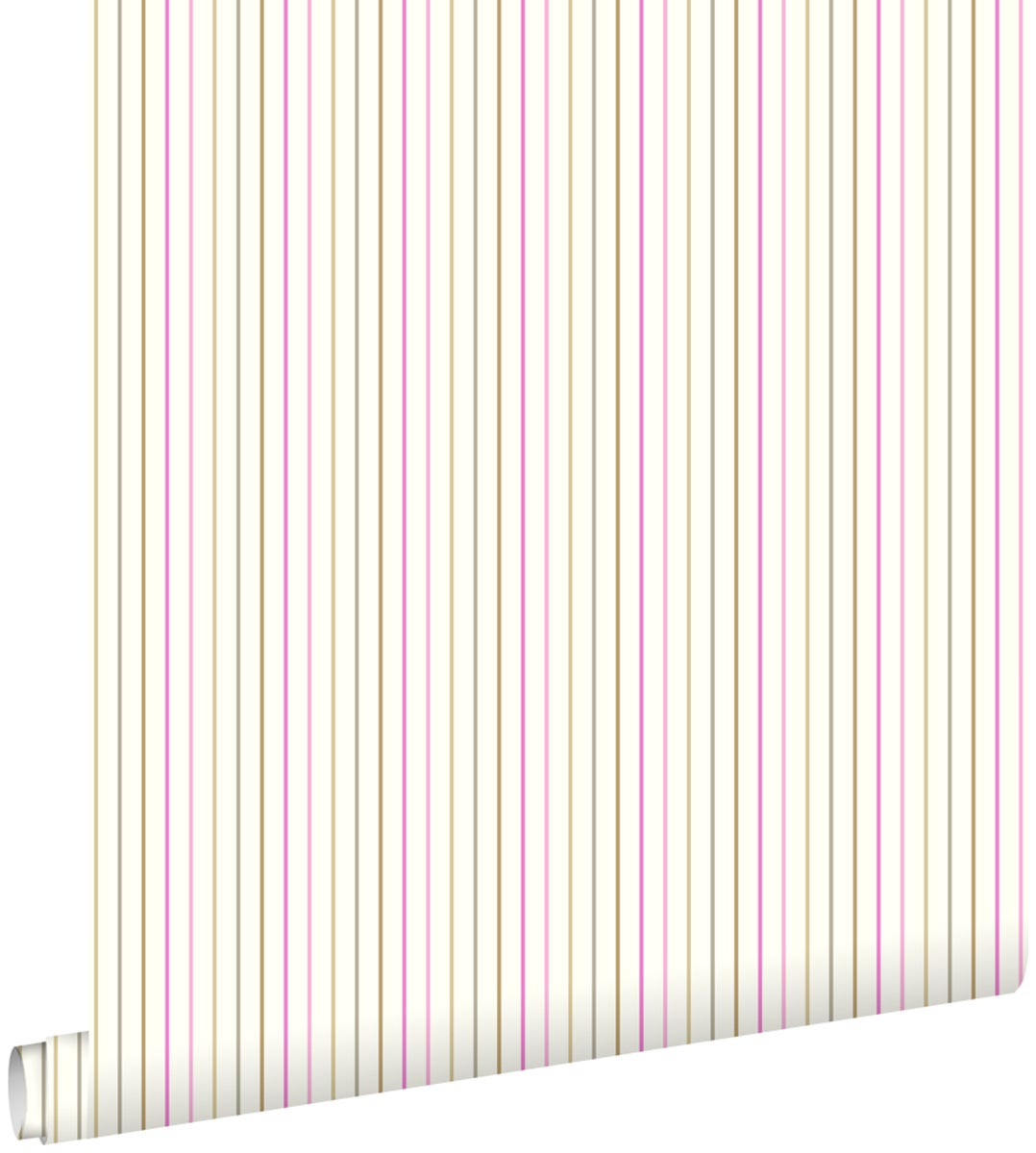 ESTAhome Tapete Streifen Babyrosa - 53 cm x 10,05 m - 137304