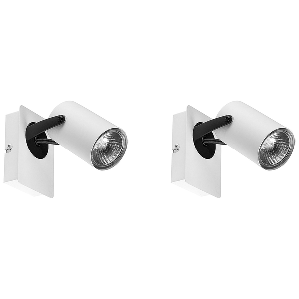 Strahler 2er Set KLIP verstellbar Metall Weiß