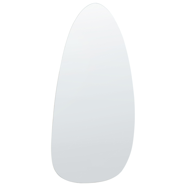 Wandspiegel in organischer, asymmetrischer Form aus Glas.