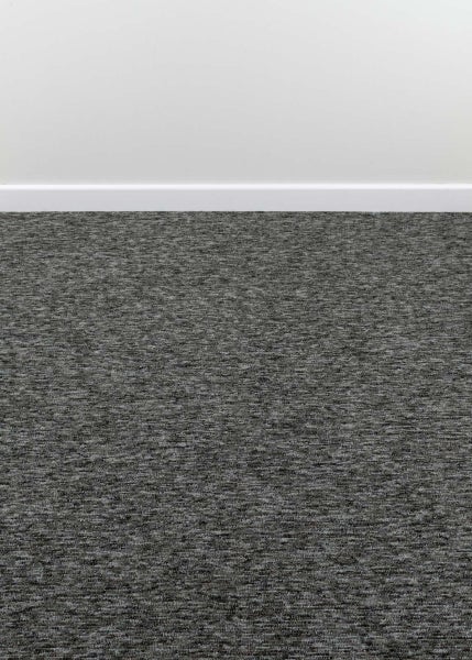 Teppichfliesen in 50 x 50 cm anthrazit Graue Teppichfliesen selbstliegend in Velours Schlingen Qualität für Wohnzimmer