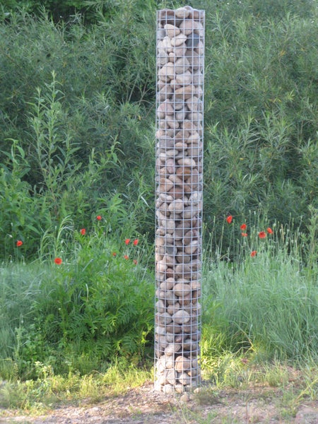 Gabionensäule Durchmesser 27 cm MW 5 x 5 cm rund - Höhe: 80 cm