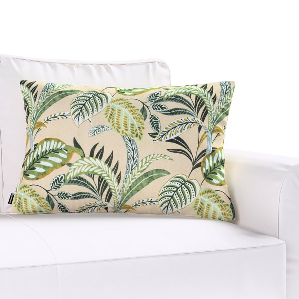 KISSENHÜLLE Tropical Island grün und beige, 60x40cm
