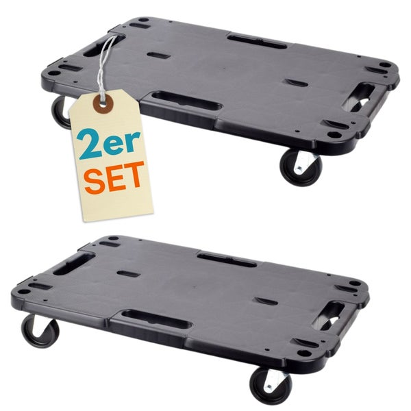 Zwei Möbelroller als Set