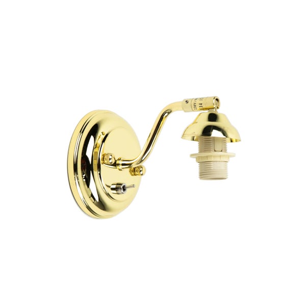 Goldene Wandleuchte mit Schalter