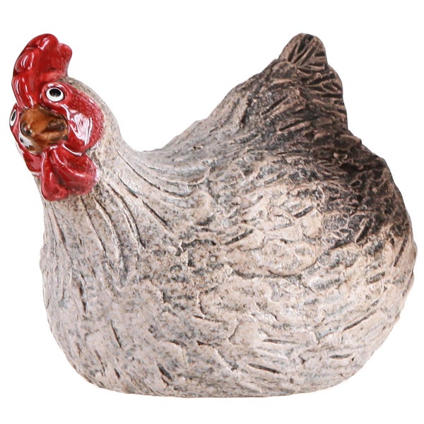Dekorative Gartenfigur Huhn