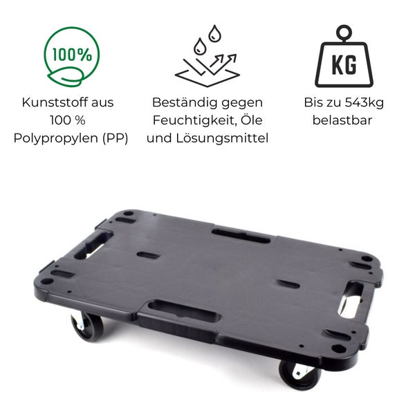 Transportroller Rollbrett Transportrollen Rollbrett Werkstatt Pflanzen Rollbretter Transport Möbelrollen flach Pflanzenroller eckig Transporthilfe mit Rollen