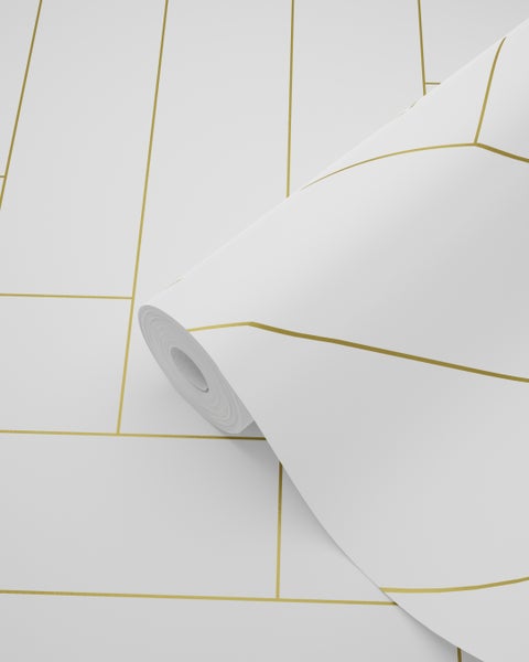 Tapetenrolle mit geometrischem Linienmuster