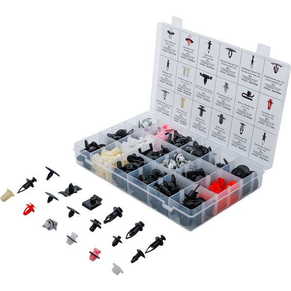 Sortimentskasten mit verschiedenen Toyota-Clips