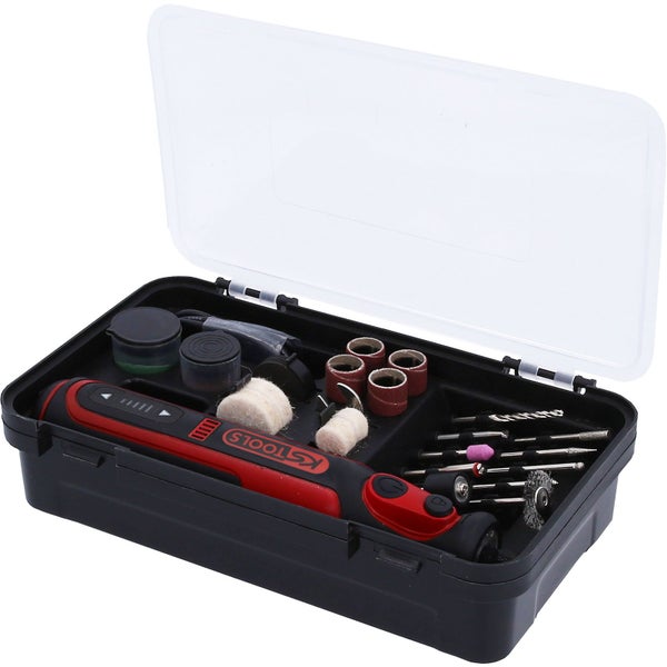 KS TOOLS eMONSTER Akku-Multifunktionswerkzeug-Satz mit 50 Zubehörteilen - 515.3990