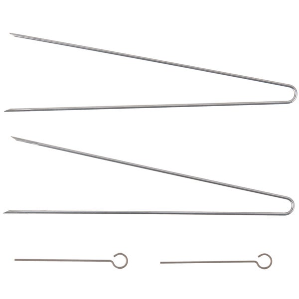 Edelstahl Schaschlikspieße, vier Stück