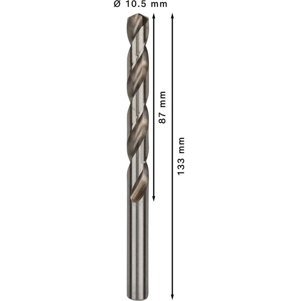 Bosch PRO Metal HSS-G Spiralbohrer 10,5 x 87 x 133 mm - 2608595078