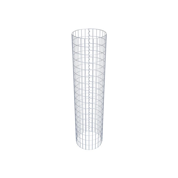 Gabionensäule Durchmesser 42 cm, MW 5 x 10 cm rund - Höhe: 1,80 m