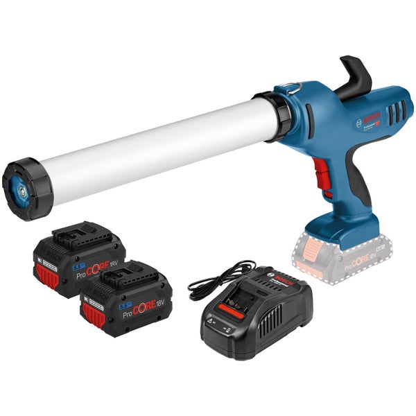 Bosch Akku-Kartuschenpresse GCG 18V-600 / 2x 5,5 Ah ProCORE18V Akku + Ladegerät