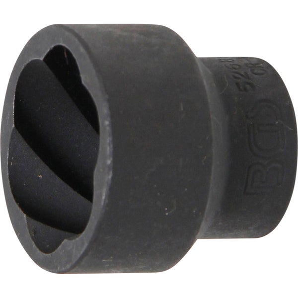 BGS Spiral-Profil-Steckschlüssel-Einsatz / Schraubenausdreher Antrieb Innenvierkant 12,5 mm (1/2) SW 27 mm - 5268-27