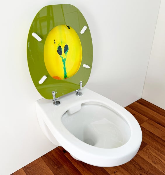ADOB Design WC Sitz Apple, Holzkern lackiert, verstellbare Metallscharniere, universalpassend