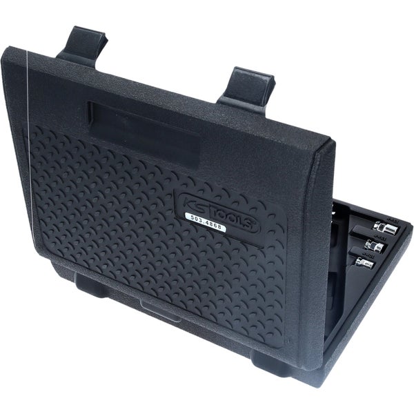 Werkzeugsatz im schwarzen Kunststoffkoffer von KS Tools