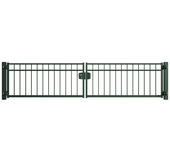 Doppelflügeltor aus Metall für den Aussenbereich