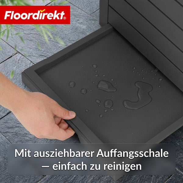 Auffangschale mit Wasser und Hand zum Reinigen